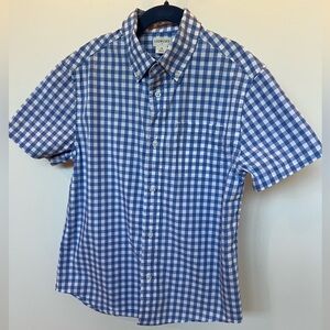 Crewcuts Kids Blue and White Plaid Button-Down Shirt
